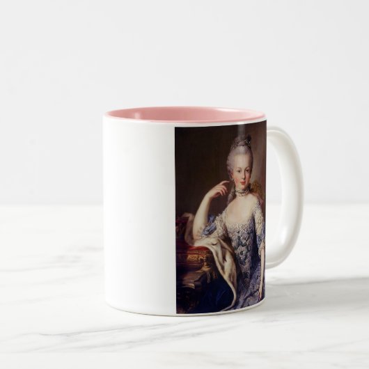 Marie Antoinette Kaffee-Tasse Zweifarbige Tasse (VorderseiteRechts)