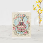 Marie Antoinette Karte (Gelbe Blume)