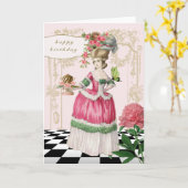 Marie Antoinette Karte (Gelbe Blume)