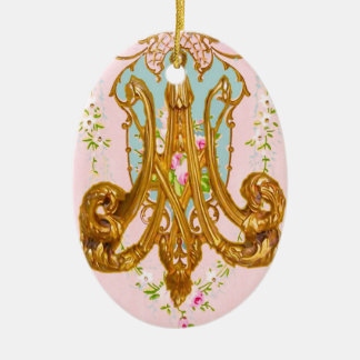 Marie Antoinette Keramik-Monogramm-Verzierung Keramikornament