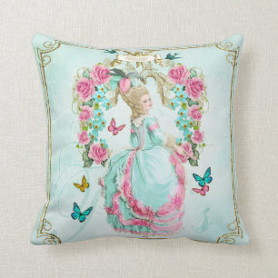 Marie Antoinette Kissen-Kissen 薔薇のフレー Kissen