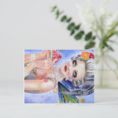 Marie Antoinette - Königin der Cupcakes Postkarte (Stehend Vorderseite)