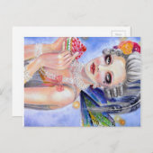 Marie Antoinette - Königin der Cupcakes Postkarte (Vorne/Hinten)