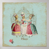 Marie Antoinette Ladies Paris French Print Poster (Vorne)