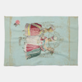 Marie Antoinette Ladys in Wart Geschirrtuch (Horizontal)