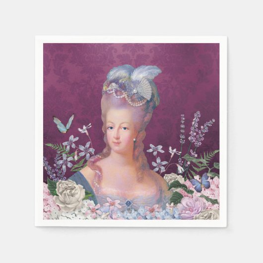 Marie Antoinette Lasse Cake Birthday essen Serviette (Vorderseite)