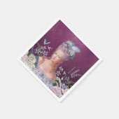 Marie Antoinette Lasse Cake Birthday essen Serviette (Ecke)