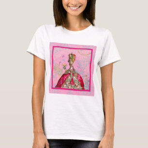 Marie Antoinette Lasse Kuchen und Pfau T-Shirt
