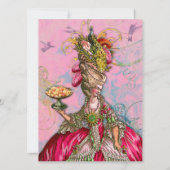 Marie Antoinette Lasse sie zum Essen Einladung (Rückseite)