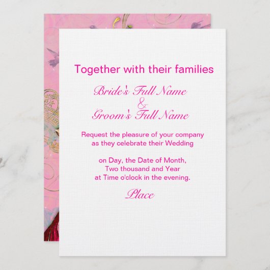 Marie Antoinette Lasse sie zum Essen Einladung (Vorne/Hinten)