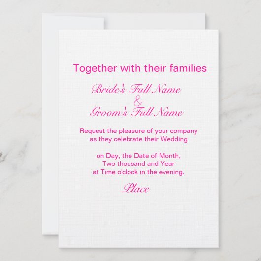 Marie Antoinette Lasse sie zum Essen Einladung (Vorderseite)