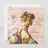 Marie Antoinette Lasse sie zum Essen Einladung (Vorne/Hinten)