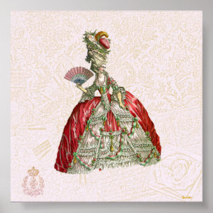 Marie Antoinette Leinwand Giclee Poster
