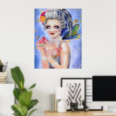 Marie Antoinette Ließ ihnen Cupcake essen Poster (Heimbüro)