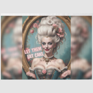 Marie Antoinette Ließ sie essen Cake Decoupage Seidenpapier