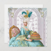 Marie Antoinette Ließ sie zum Kuchen Einladung (Vorne/Hinten)