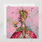 Marie Antoinette Ließ sie zum Kuchen Einladung (Vorne/Hinten)