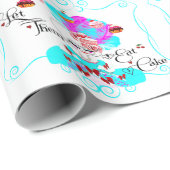 Marie Antoinette Ließ sie zum Kuchen Geschenkpapier (Rolleneckpunkt)