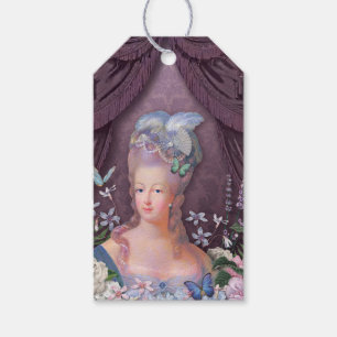 Marie Antoinette lila Blumen Geschenkanhänger