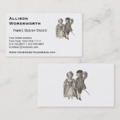 Marie Antoinette Louis XVI romantische Paare Visitenkarte (Vorne/Hinten)