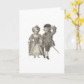 Marie Antoinette Louis XVI Vintage Kostüme Karte (Gelbe Blume)