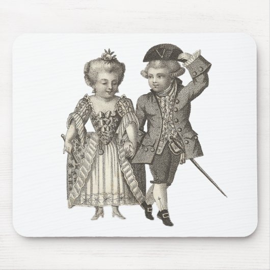 Marie Antoinette Louis XVI Vintage Kostüme Mousepad (Vorne)