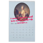 Marie Antoinette – Madame de Pompadour Quotes Kalender (Mär 2027)