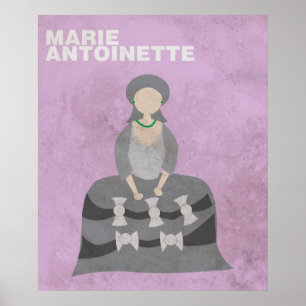 Marie Antoinette: Minimalistische historische Figu Poster