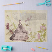 Marie Antoinette mit Bienen und Blume Seidenpapier (Basteln)