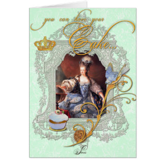 Marie Antoinette mit Cupcake und Bluebird