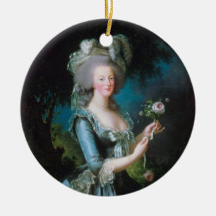 Marie-Antoinette mit der Rose durch Elisabeth Keramikornament
