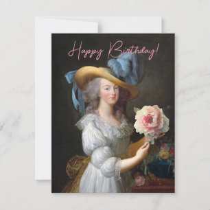 Marie Antoinette mit einer rosa Pfingstrose Alles