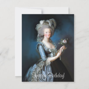 Marie Antoinette mit einer Rose