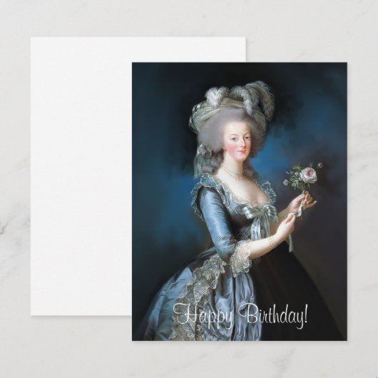 Marie Antoinette mit einer Rose (Vorne/Hinten)