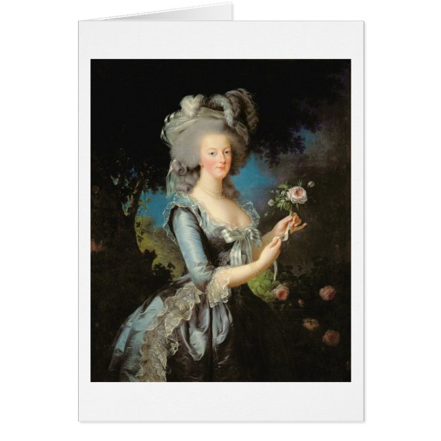 Marie Antoinette mit einer Rose, 1783 (Vorne)