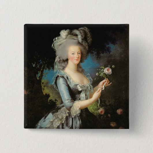 Marie Antoinette mit einer Rose, 1783 Button (Vorderseite)
