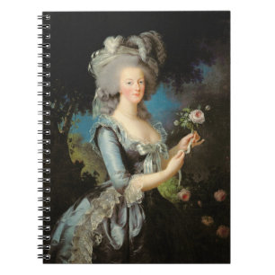 Marie Antoinette mit einer Rose, 1783 Notizblock