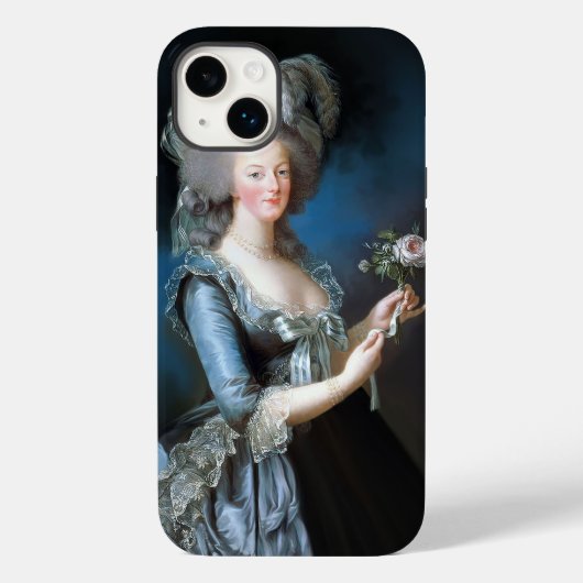 Marie Antoinette mit einer Rose Case-Mate iPhone Hülle (Rückseite)