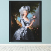 Marie Antoinette mit einer Rose Leinwanddruck (Insitu (Holzboden))