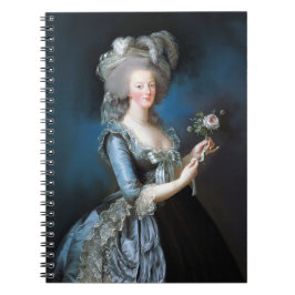 Marie Antoinette mit einer Rose Notizblock
