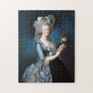 Marie Antoinette mit einer Rose Puzzle