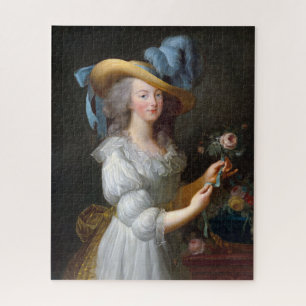 Marie Antoinette mit einer Rose Puzzle
