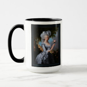 Marie Antoinette mit einer Rose Tasse