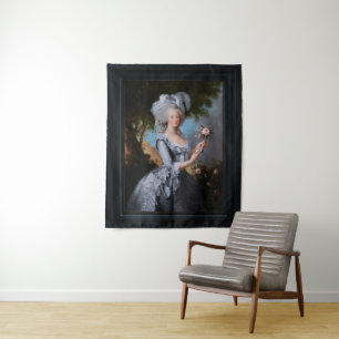 Marie Antoinette mit einer Rose Wandteppich
