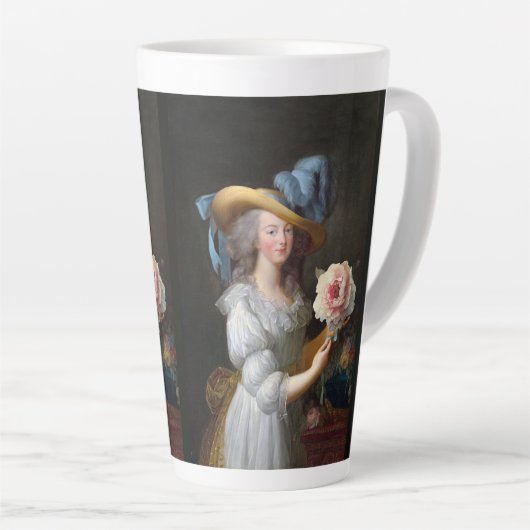 Marie Antoinette mit Pink Anemone Blume Milchtasse (Rechte Ecke)