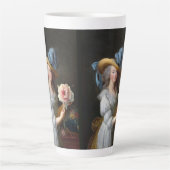 Marie Antoinette mit Pink Anemone Blume Milchtasse (Vorderseite)