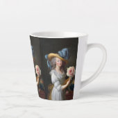 Marie Antoinette mit Pink Anemone Blume Milchtasse (Rechts)