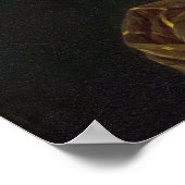 Marie Antoinette mit Pink Anemone Blume Poster (Ecke)