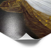 Marie Antoinette mit rosafarbenem Péony Fotodruck (Ecke)