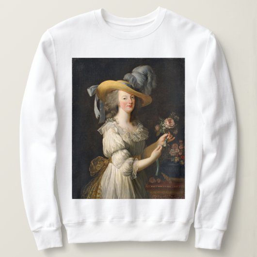 Marie Antoinette mit Rose Sweatshirt (Design vorne)